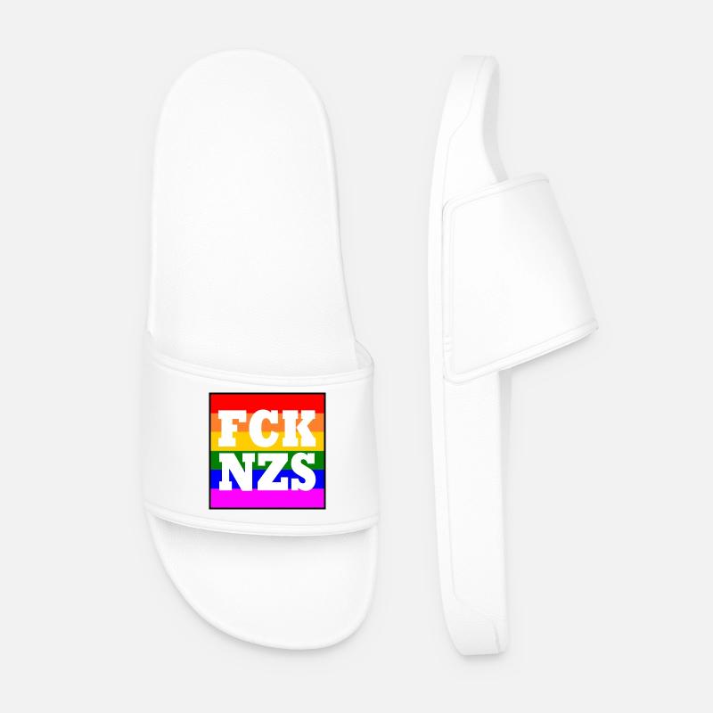 Fck nzs - Männer Badelatschen - Weiß