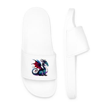 Dragon - Men’s Pool Sliders - white - Front