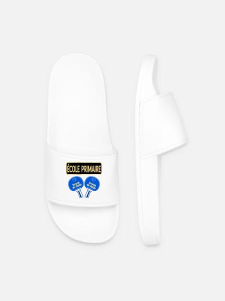 École Primaire - Tennis de Table - Claquettes Homme - blanc