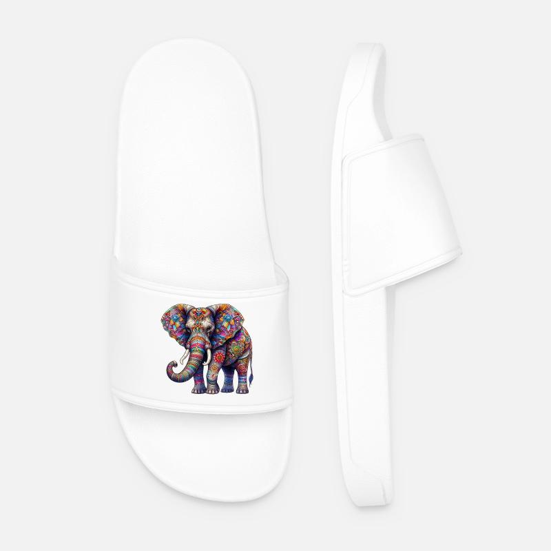 Elephant - Men’s Pool Sliders - white