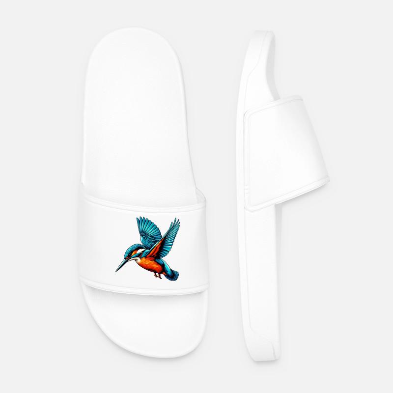 Eisvogel - Männer Badelatschen - Weiß
