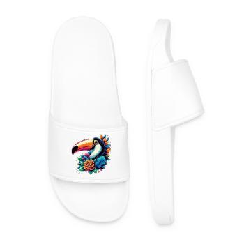 Toucan - Men’s Pool Sliders - white - Front