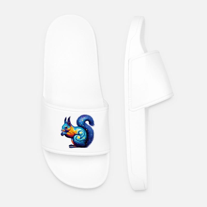 Eichhörnchen - Männer Badelatschen - Weiß