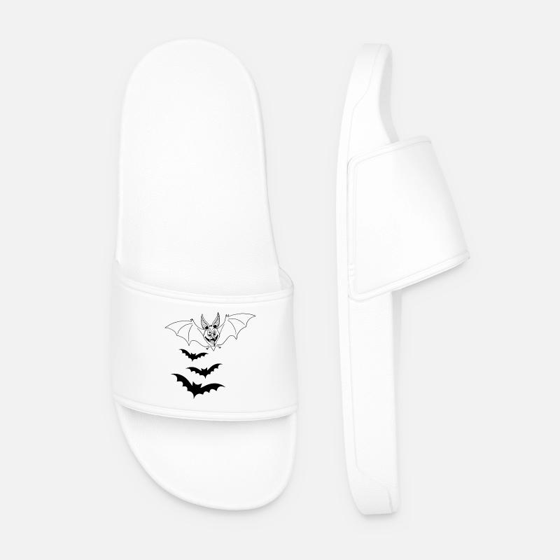 Vampire Bat - Men’s Pool Sliders - white