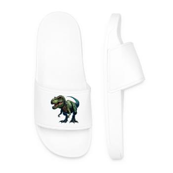 Dinosaur - Men’s Pool Sliders - white - Front