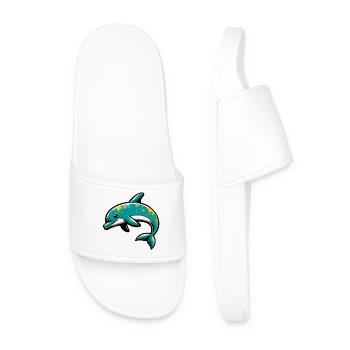 Dolphin - Men’s Pool Sliders - white - Front