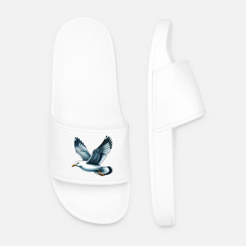 Möwe - Männer Badelatschen - Weiß