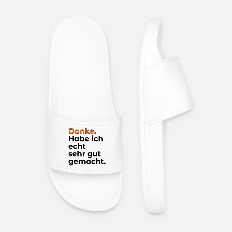 EIGENLOB KOMPLIMENTE - Männer Badelatschen - Weiß