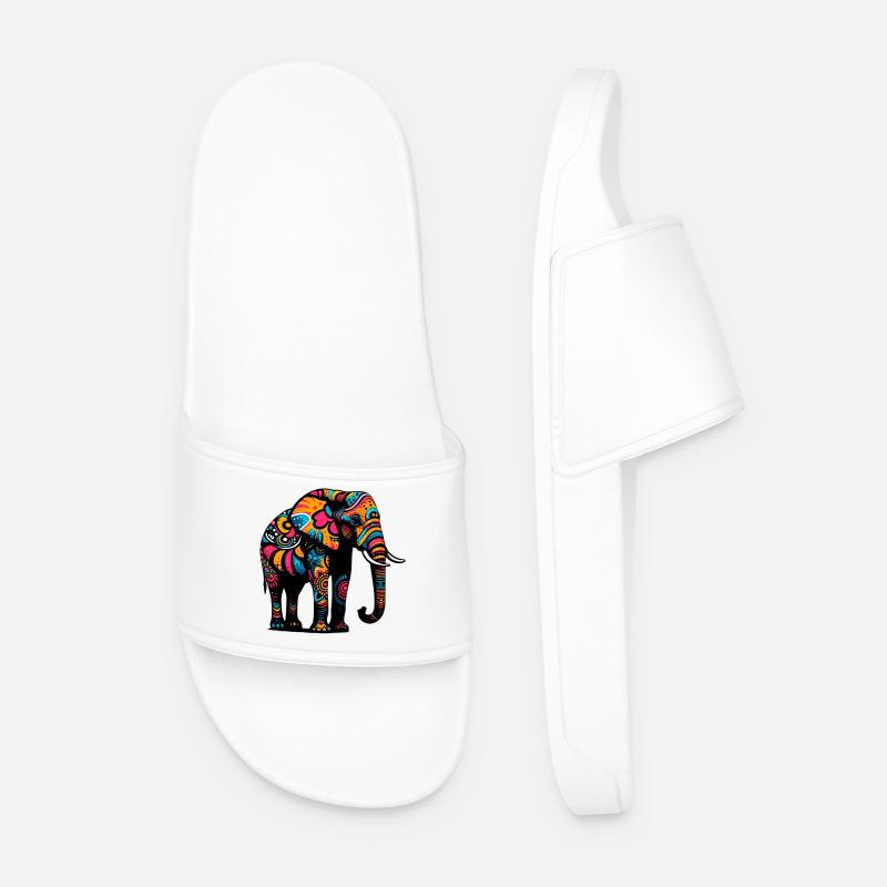 Elefant - Männer Badelatschen - Weiß