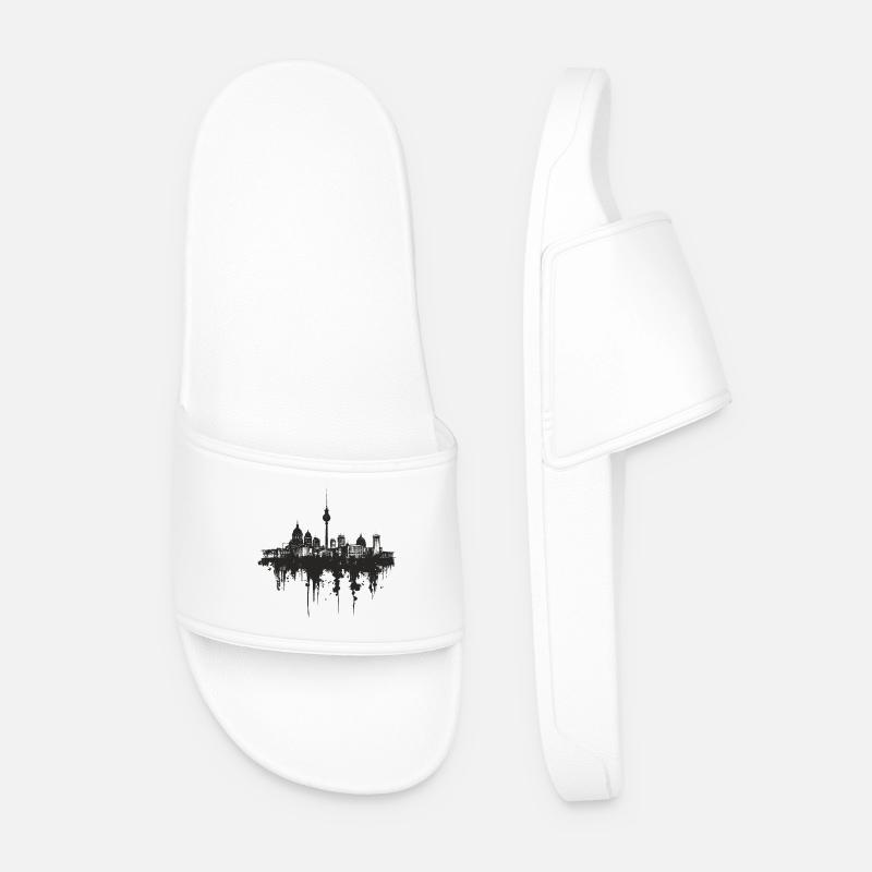 Berlin Skyline - Männer Badelatschen - Weiß