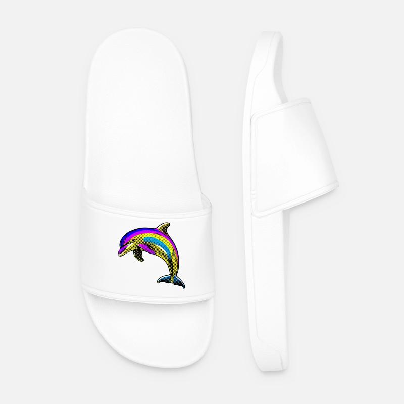 Dolphin - Men’s Pool Sliders - white