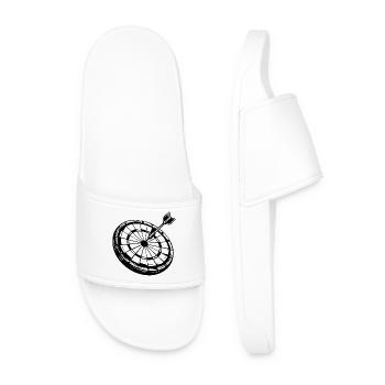 Dart Sketch - Men’s Pool Sliders - white - Front