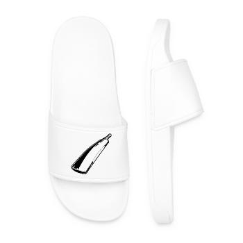 Cricket bat sketch - Men’s Pool Sliders - white - Front
