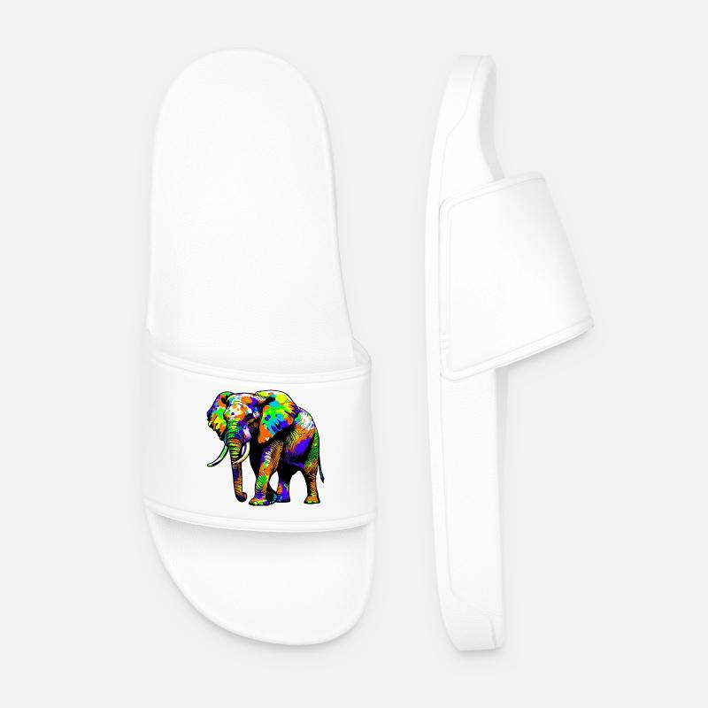 Elefant - Männer Badelatschen - Weiß