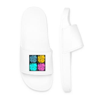 Popart urban style - Men’s Pool Sliders - white - Front