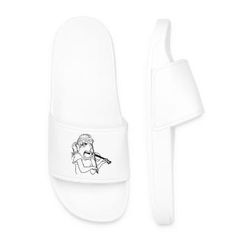 Violinist - Men’s Pool Sliders - white - Front