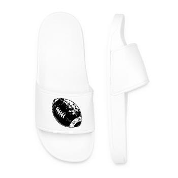 American Football Ball - Men’s Pool Sliders - white - Front