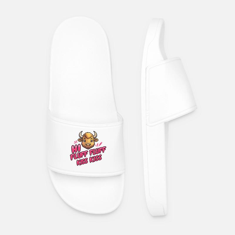 Bison - Men’s Pool Sliders - white