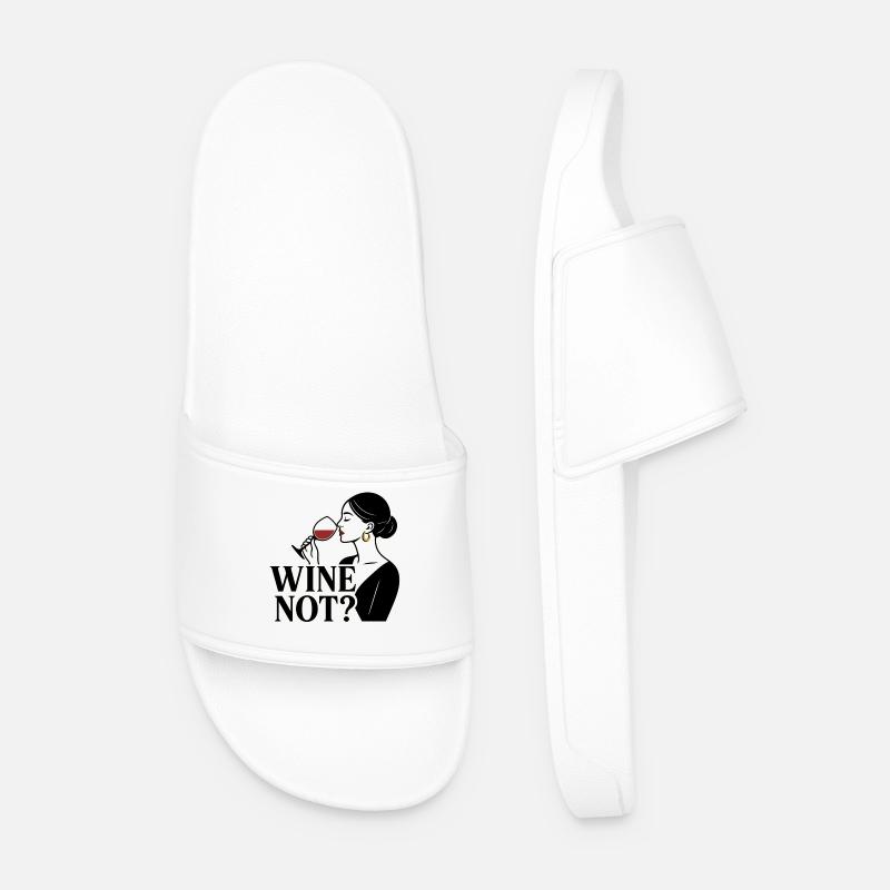 Wine Not? - Männer Badelatschen - Weiß