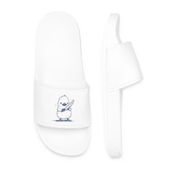 Knifechick - Men’s Pool Sliders - white - Front