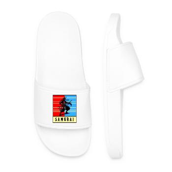 Guerrier samouraï rétro - Claquettes Homme - blanc - Devant