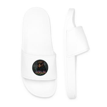 Berlin Bär – Design urbain streetstyle avec graffiti - Claquettes Homme - blanc - Devant
