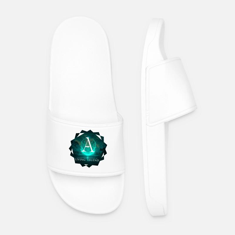 Mythologisches Apsilon Design - Männer Badelatschen - Weiß