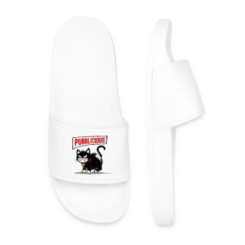 Pourpre de chat - Claquettes Homme - blanc - Devant