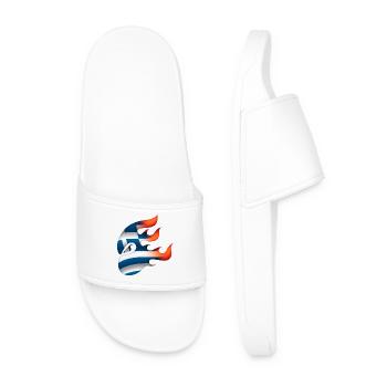 Flag of Greece - Greece - Ninja - Men’s Pool Sliders - white - Front