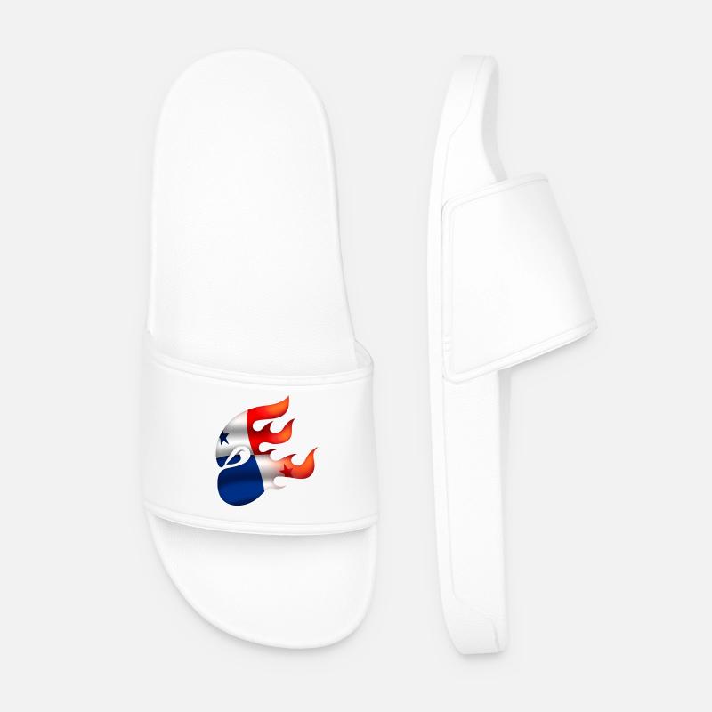 Panama Flagge - Panama - Ninja - Männer Badelatschen - Weiß