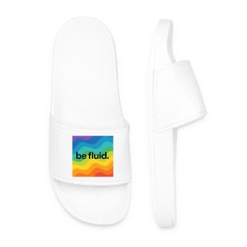 Be Fluid – Conception de la fierté LGBTQ+ avec Bo progressiste - Claquettes Homme - blanc - Devant