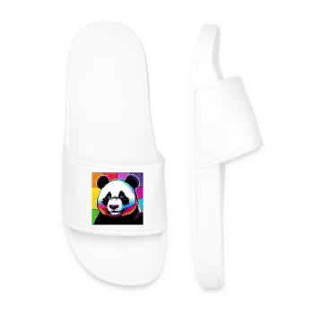 panda - Claquettes Homme - blanc - Devant