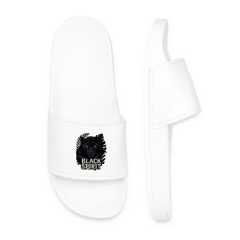 Black Spirit – Panther - Men’s Pool Sliders - white - Front