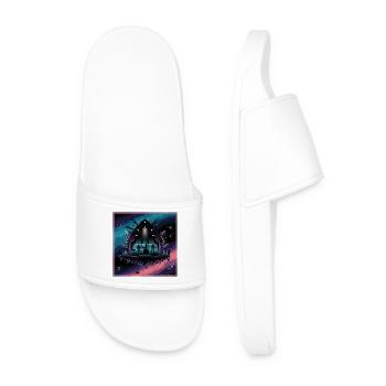 Scénographie de concert céleste - Claquettes Homme - blanc - Devant