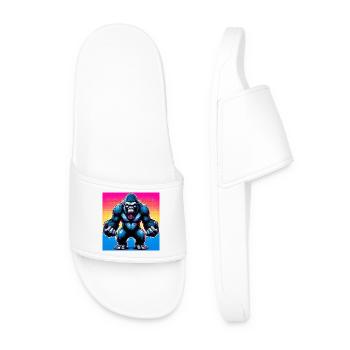 gorille - Claquettes Homme - blanc - Devant