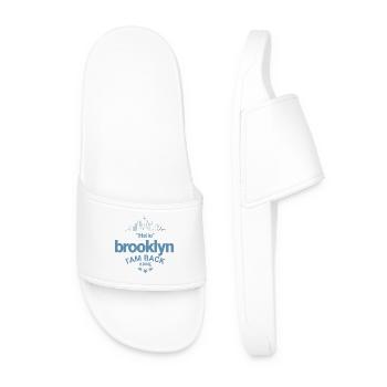 Design Brooklyn Zurück nach Hause - Männer Badelatschen - Weiß - Vorne