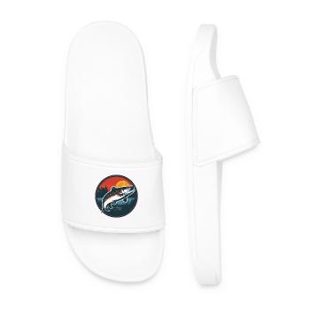 Poisson en design naturel - Claquettes Homme - blanc - Devant