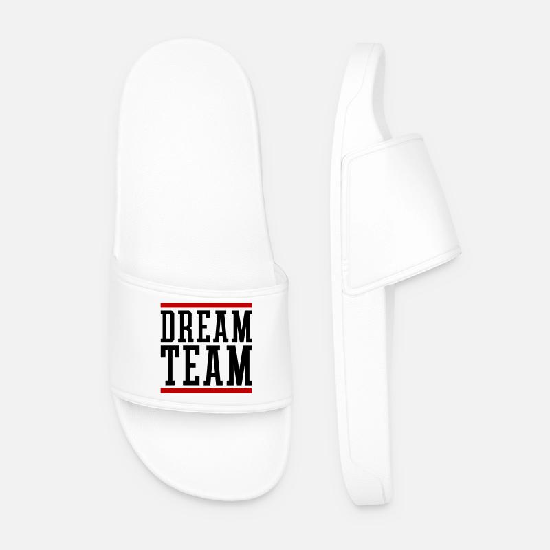 Dream Team - Männer Badelatschen - Weiß