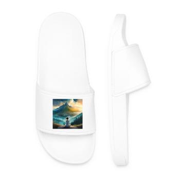 The world is full of wonders - Men’s Pool Sliders - white - Front