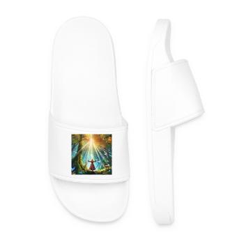 Mystical Forest - Feel the nature - Men’s Pool Sliders - white - Front