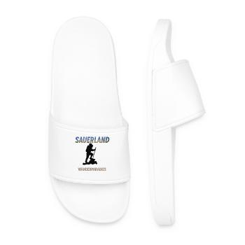 Sauerland Hiking Paradise – Outdoor Motif - Men’s Pool Sliders - white - Front