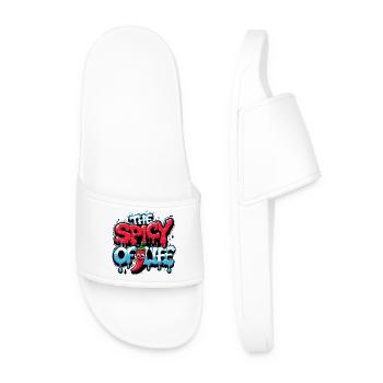 THE SPICY OF LIFE - Men’s Pool Sliders - white - Front