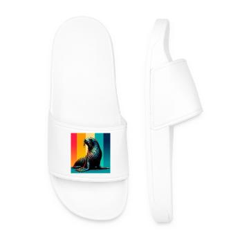 Phoque - Claquettes Homme - blanc - Devant