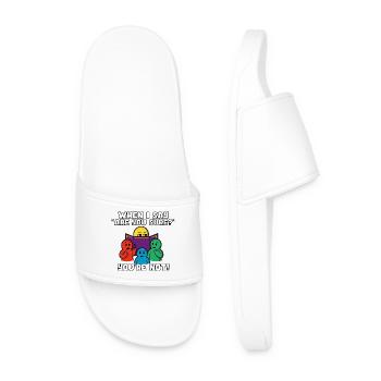 "Are You Sure?" = Instant Regret - Men’s Pool Sliders - white - Front