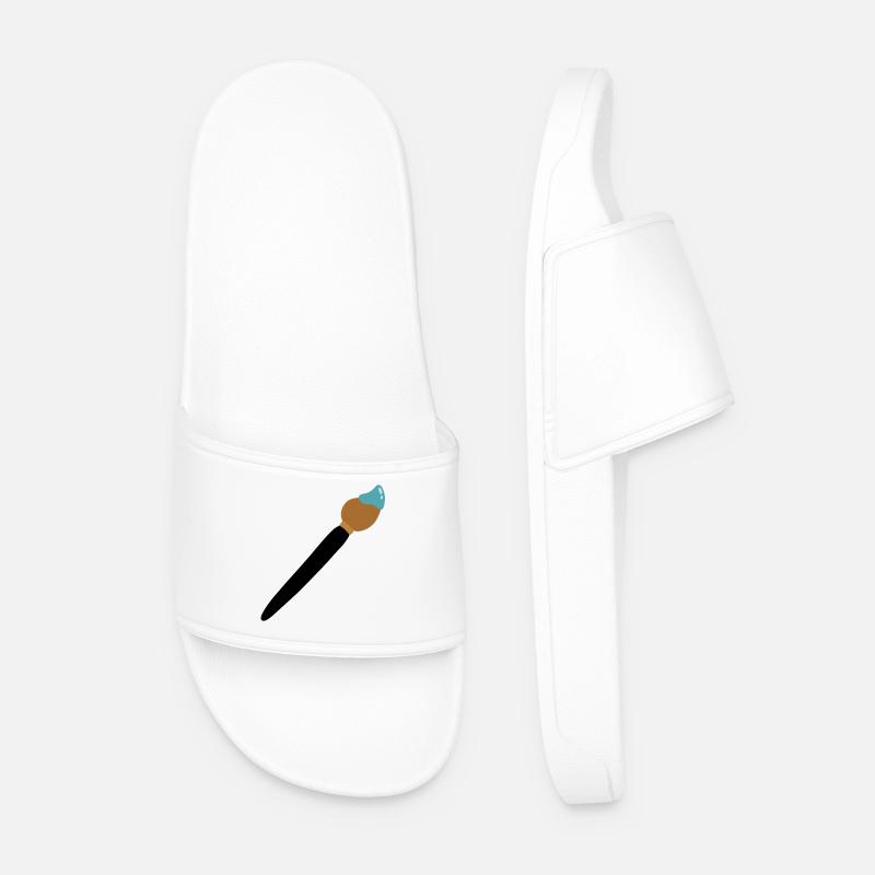 Pinsel - Männer Badelatschen - Weiß
