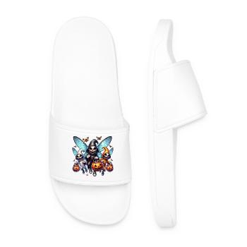 Spooky Squad - Men’s Pool Sliders - white - Front