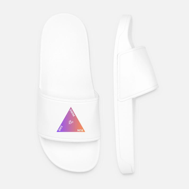 Triathlon Triangle Gradient - Men’s Pool Sliders - white