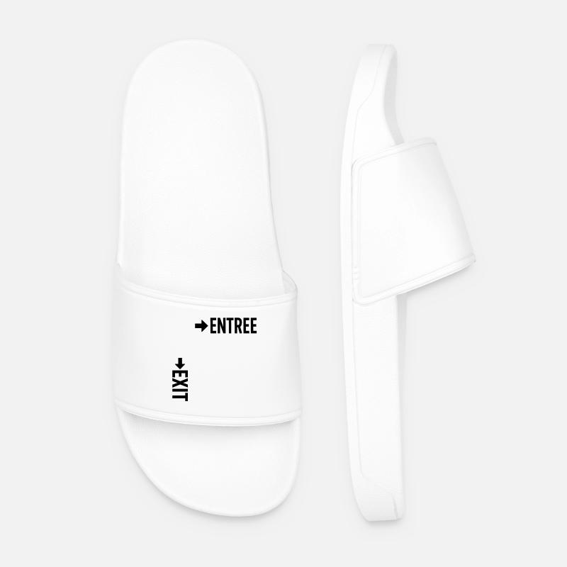 Exit Entrance - Men’s Pool Sliders - white