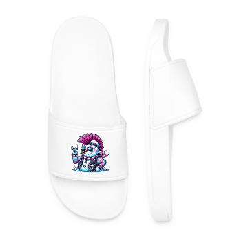Punk Snowman - Men’s Pool Sliders - white - Front