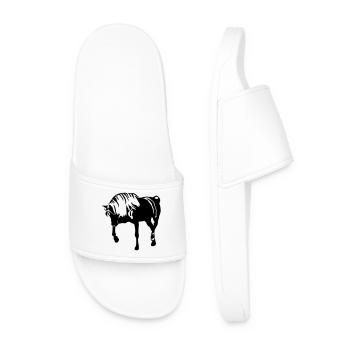 Cheval - Claquettes Homme - blanc - Devant